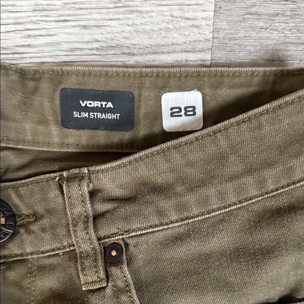 Volcom Men's Khaki Straight Jeans - Picture 2 of 7